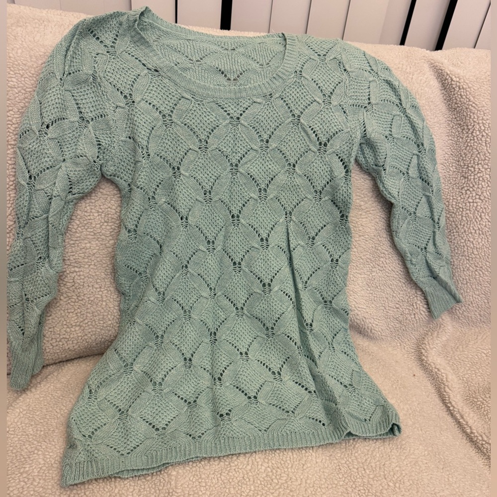 Mint Knitted Sweater - Picture 1 of 3